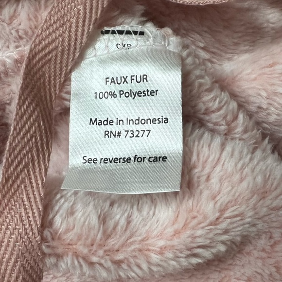 Long pink Plush Robe metallic silver stars small NWT - Picture 6 of 9